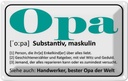 Blechschild 12x18 cm Opa Handwerker bester Welt Oma Spruch Zitat