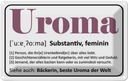 Blechschild 12x18 cm Beruf Arbeit Uroma Bäckerin beste Uroma Welt