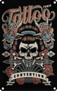 Blechschild 18x12 cm Tattoo Tokio convention Sport Hobby