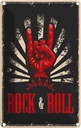 Blechschild 18x12 cm Rock & Roll Musik Keep Calm Yoga