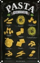 Blechschild 18x12 cm Pasta Nudeln what you like Essen Trinken