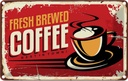 Blechschild 20x30 cm Kaffee best Coffee in town Essen Trinken