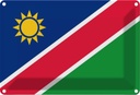 Blechschild 20x30 cm Namibias Namibia Flagge Fahne Wappen