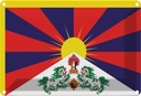 Blechschild 20x30 cm Tibets Tibet Flagge Fahne Wappen