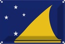 Blechschild 20x30 cm Tokelaus Tokelau Flagge Fahne Wappen