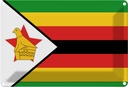 Blechschild 20x30 cm Simbabwes Zimbabwe Flagge Fahne Wappen