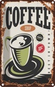 Blechschild 18x12 cm Kaffee Coffee Shop premium Essen Trinken