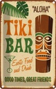 Blechschild 18x12 cm Alkohol Tiki Bar Aloha Exotic Food