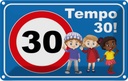 Blechschild 12x18 cm Tempo 30 Kinder Straßenschild Warnschild Hinweisschild Sicherheit Vorsicht
