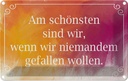 Blechschild 12x18 cm am schönsten sind wir wenn Spruch Zitat