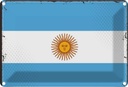 Blechschild 20x30 cm Argentinien Argentina Flagge Fahne Wappen
