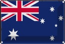 Blechschild 20x30 cm Australien Australia Flagge Fahne Wappen