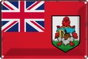 Blechschild 20x30 cm Bermudas Bermuda Flagge Fahne Wappen