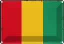Blechschild 20x30 cm Guineas Guinea Flagge Fahne Wappen