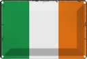 Blechschild 20x30 cm Irlands Ireland Flagge Fahne Wappen
