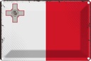 Blechschild 20x30 cm Maltas Malta Flagge Fahne Wappen