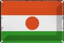 Blechschild 20x30 cm Nigers Niger Flagge Fahne Wappen