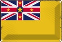 Blechschild 20x30 cm Niues Niue Flagge Fahne Wappen