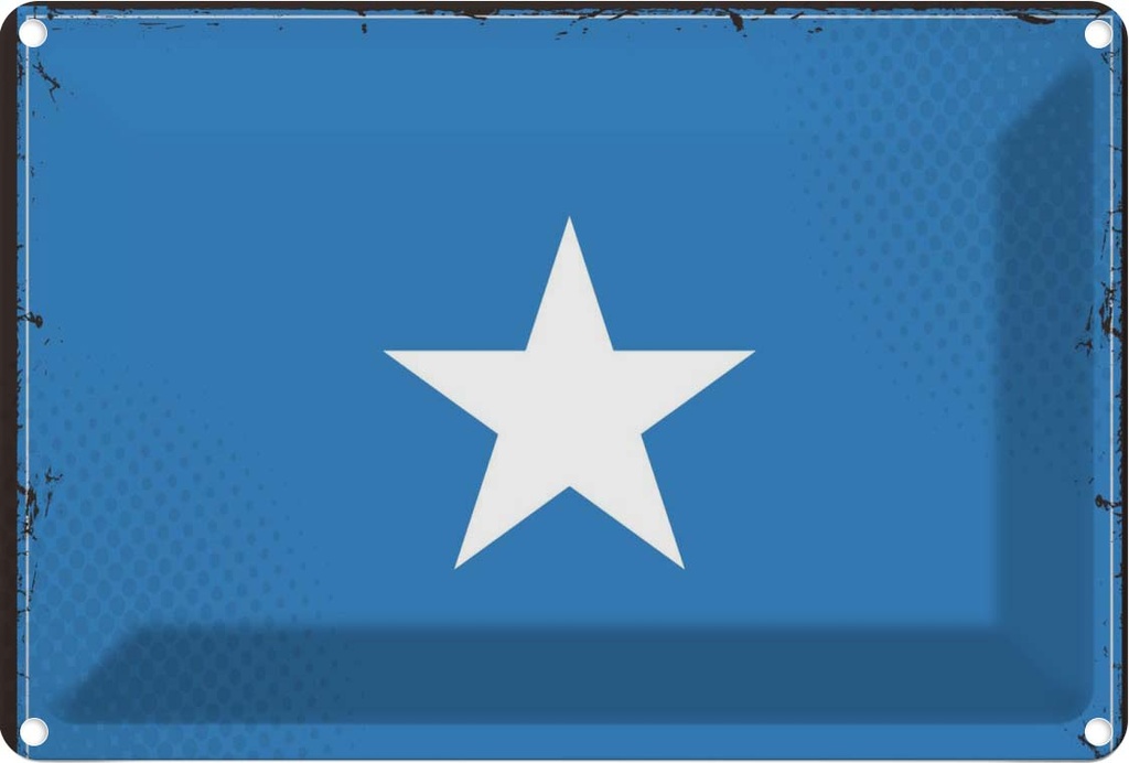 Blechschild 20x30 cm Somalias Somalia Flagge Fahne Wappen