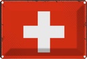 Blechschild 20x30 cm Schweiz Switzerland Flagge Fahne Wappen