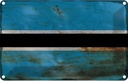 Blechschild 20x30 cm Botswana Rost Flagge Fahne Wappen