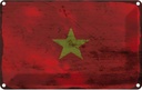 Blechschild 20x30 cm Vietnam Rost Flagge Fahne Wappen