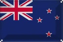 Blechschild 20x30 cm Neuseeland New Zealand Vintage Flagge Fahne Wappen