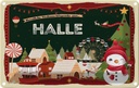 Blechschild 20x30 cm Weihnachten aus HALLE