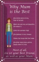 Blechschild 18x12 cm why Mam Zitat is the best Mama beste Männer Frauen Spruch