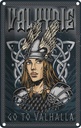 Blechschild 18x12 cm Valkyrie go to Valhalla Wiking Dekoration