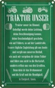 Blechschild 18x12 cm Traktor unser in Ewigkeit Amen Dekoration Spruch Zitat