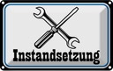 Blechschild 12x18 cm Instandsetzung Reparatur Beruf Arbeit