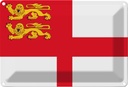 Blechschild 12x18 cm Sark Flagge Fahne Wappen