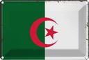 Blechschild 12x18 cm Algeriens Algeria Flagge Fahne Wappen