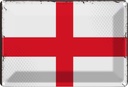 Blechschild 12x18 cm Englands England Flagge Fahne Wappen