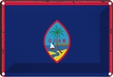 Blechschild 12x18 cm Guams Guam Flagge Fahne Wappen