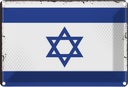 Blechschild 12x18 cm Israels Israel Flagge Fahne Wappen