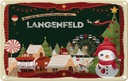 Blechschild 12x18 cm Weihnachten LANGENFELD