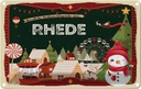 Blechschild 12x18 cm Weihnachten RHEDE