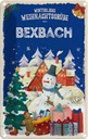 Blechschild 18x12 cm Weihnachtsgrüße aus BEXBACH Weihnachten
