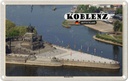 Blechschild 20x30 cm Koblenz Deutsches Eck Kurztrip Bildmotiv Reisemotiv Abenteuer Reisen Urlaub