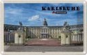 Blechschild 20x30 cm Karlsruhe Schloss Brunnen Bildmotiv Reisemotiv Abenteuer Reisen Urlaub