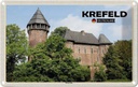Blechschild 20x30 cm Krefeld Burg Linn Schloss Bildmotiv Reisemotiv Abenteuer Reisen Urlaub