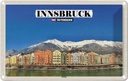 Blechschild 20x30 cm Innsbruck Österreich Hötting Berge Bildmotiv Reisemotiv Abenteuer Reisen Urlaub