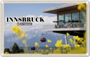 Blechschild 20x30 cm Innsbruck Österreich Patscherkofel Bildmotiv Reisemotiv Abenteuer Reisen Urlaub