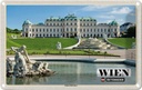 Blechschild 20x30 cm Wien Österreich Schloss Belvedere Bildmotiv Reisemotiv Abenteuer Reisen Urlaub