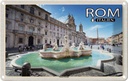Blechschild 20x30 cm Rom Italien Piazza Navona Skulptur Bildmotiv Reisemotiv Abenteuer Reisen Urlaub