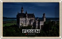 Blechschild 20x30 cm Füssen Schloss Neuschwanstein Bildmotiv Reisemotiv Abenteuer Reisen Urlaub
