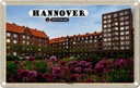 Blechschild 20x30 cm Hannover Südstadt Gebäude Natur Bildmotiv Reisemotiv Abenteuer Reisen Urlaub