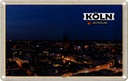 Blechschild 20x30 cm Köln Deutz Blick auf Stadt Bildmotiv Reisemotiv Abenteuer Reisen Urlaub